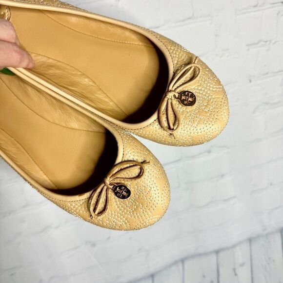 Tory Burch embroidered leather flats - Picture 2 of 8